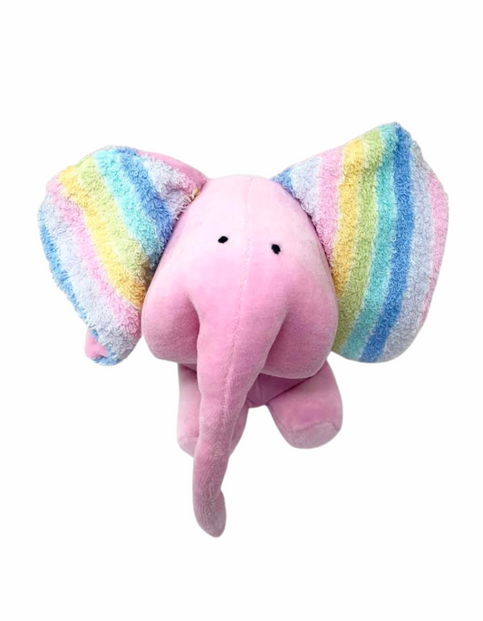 Plüschelefant Rainbow – Weich, Stylisch & mit Regenbogen-Ohren | Herr von Kuschel