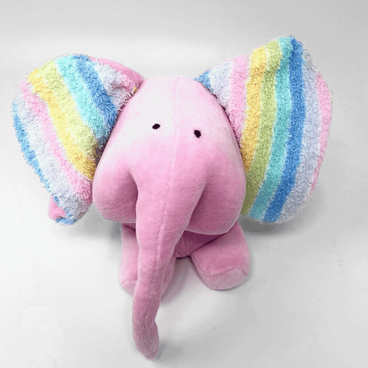 Plüschelefant Rainbow – Weich, Stylisch & mit Regenbogen-Ohren | Herr von Kuschel